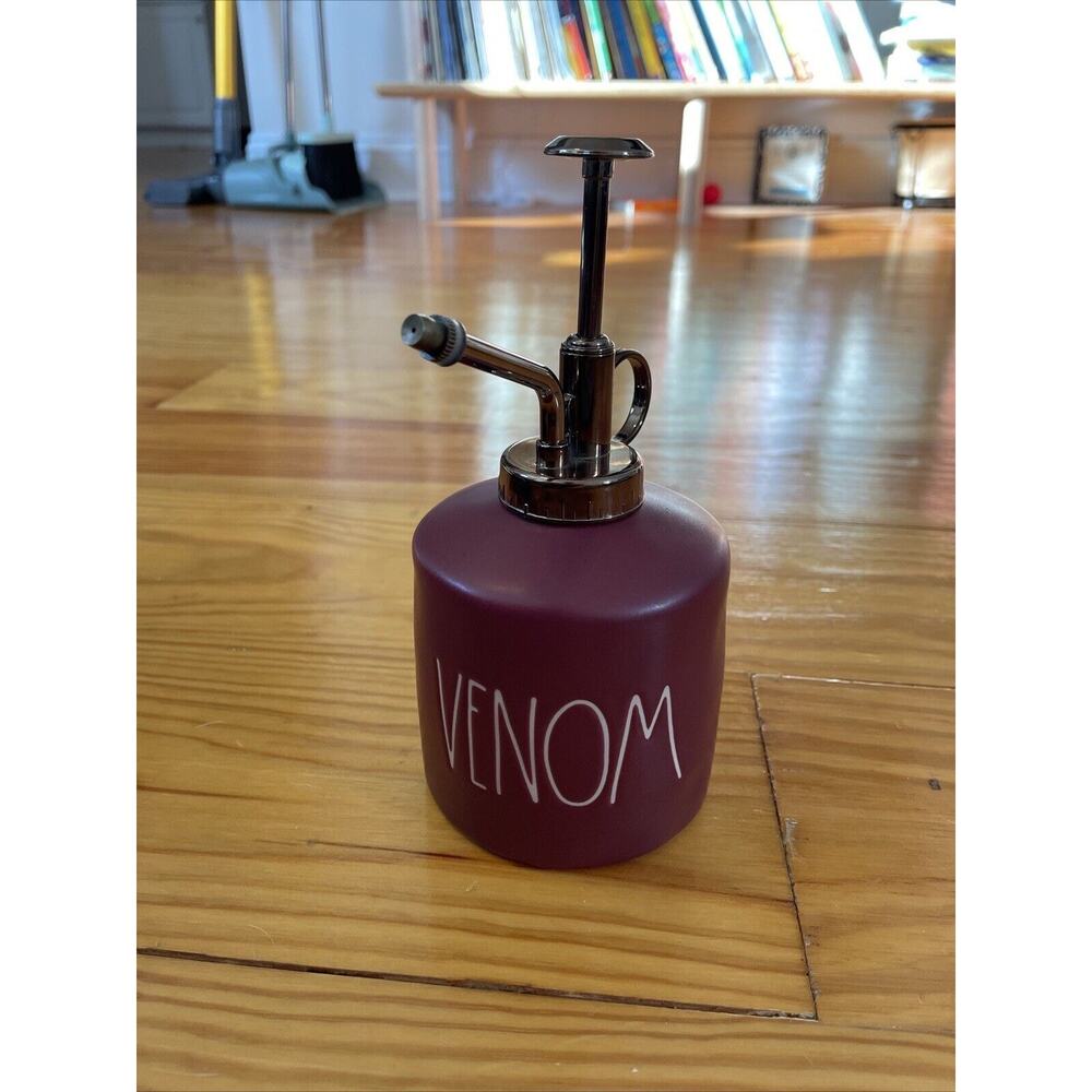 RAE DUNN “Venom” Plant Mister Maroon Funny Home Decor Sprayer Montessori